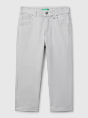 Zdjęcie produktu Benetton, Five-pocket Stretch Trousers, size 116, Gray, Kids United Colors of Benetton