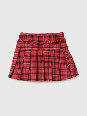 Benetton, Flannel Kilt, Size: XL, Red, Kids United Colors of Benetton