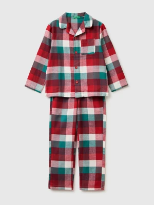 Benetton, Flannel Tartan Pyjamas, Size: XS, Red, Kids United Colors of Benetton