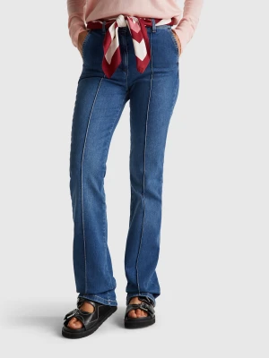 Benetton, Flare Fit Jeans, Size: 34, Blue, Women United Colors of Benetton