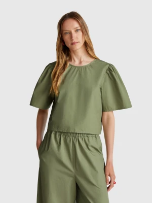 Benetton, Flared Blouse With Ruffled Sleeves, size XXS, , Women United Colors of Benetton