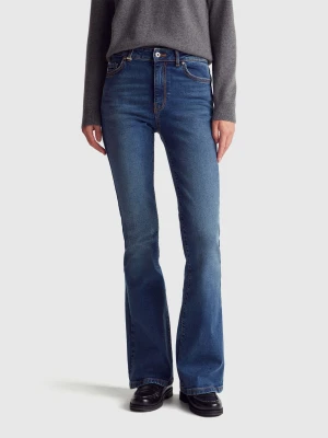Benetton, Flared Jeans, Size: 34, Blue, Women United Colors of Benetton