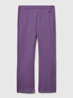 Benetton, Flared Leggings In Stretch Cotton, Size: 104, Kids United Colors of Benetton