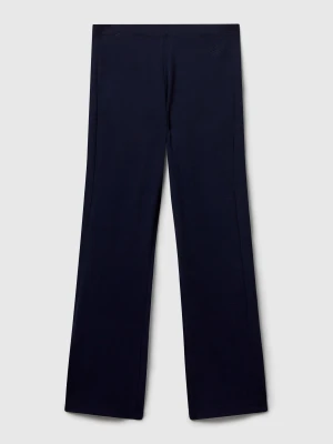 Benetton, Flared Leggings In Stretch Cotton, Size: XL, Dark Blue, Kids United Colors of Benetton