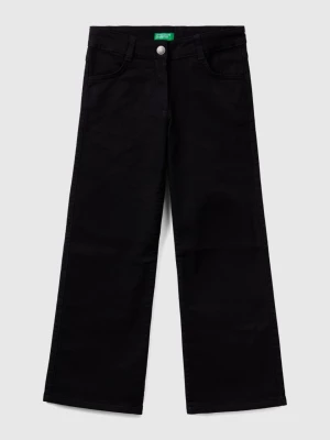 Benetton, Flared Stretch Pants, size 2XL, Black, Kids United Colors of Benetton