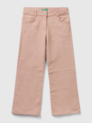 Benetton, Flared Stretch Pants, size 2XL, Soft Pink, Kids United Colors of Benetton