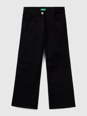 Benetton, Flared Stretch Pants, size 3XL, Black, Kids United Colors of Benetton