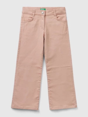 Benetton, Flared Stretch Pants, size L, Soft Pink, Kids United Colors of Benetton