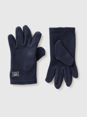 Benetton, Fleece Gloves, Size: S, Dark Blue, Kids United Colors of Benetton