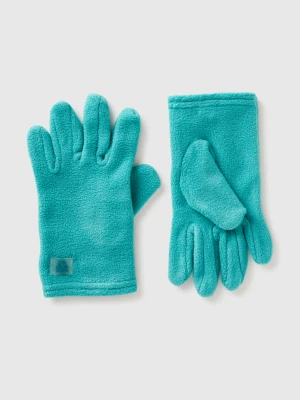 Benetton, Fleece Gloves, Size: S, Aqua, Kids United Colors of Benetton