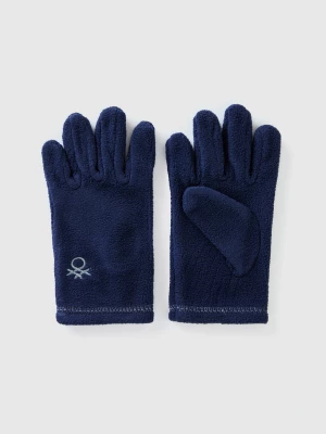 Benetton, Fleece Gloves, size XL-3XL, Dark Blue, Kids United Colors of Benetton