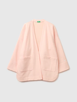 Benetton, Fleece Jacket, Size: XXS, Soft Pink, Women United Colors of Benetton