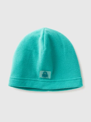 Benetton, Fleece Logo Beanie, Size: 104, Green, Kids United Colors of Benetton