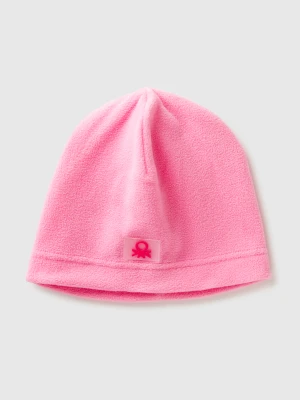 Benetton, Fleece Logo Beanie, Size: 104, Pink, Kids United Colors of Benetton