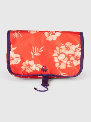 Benetton, Floral Beauty Case, size OS, Coral, Women United Colors of Benetton