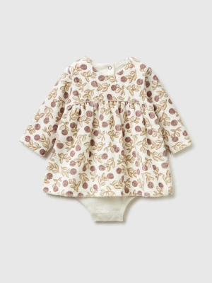 Benetton, Floral Chenille Dress, Size: 82, Creamy White, Kids United Colors of Benetton