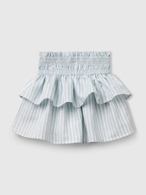 Benetton, Floral Skirt With Flounces, size XL, Air Force Blue, Kids United Colors of Benetton
