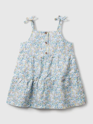 Benetton, Flounced Dress With Flower Print, size 116, Multi-color, Kids United Colors of Benetton