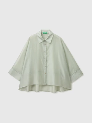 Benetton, Flowing Shirt, Size: OS, Light Green, Women United Colors of Benetton