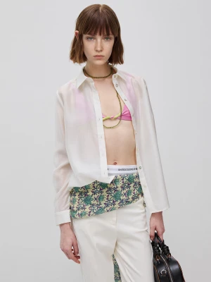 Benetton, Flowing Shirt, Size: XXS, Creamy White, Women United Colors of Benetton