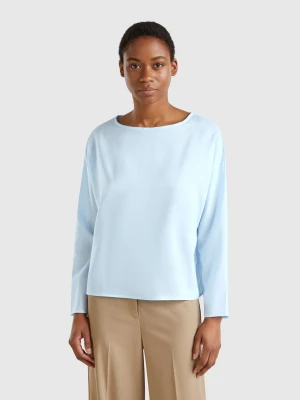 Zdjęcie produktu Benetton, Flowy Blouse, size XXS, Sky Blue, Women United Colors of Benetton