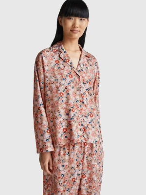 Benetton, Flowy Floral Pyjamas, size XXS, Pink, Women United Colors of Benetton