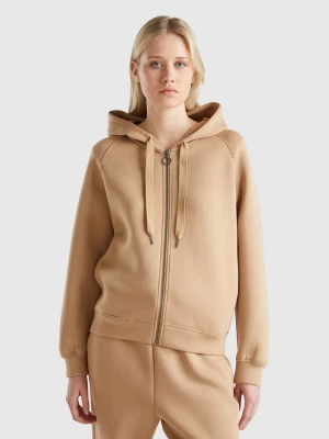 Benetton, Flowy Hoodie, size XS, Camel, Women United Colors of Benetton