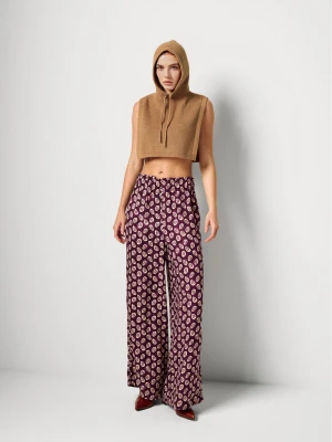 Benetton, Flowy Trousers With Bandana Print, Size: XS, Multi-color, Women United Colors of Benetton