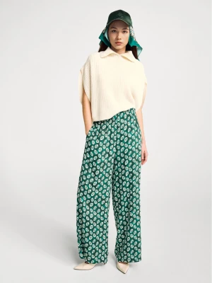 Benetton, Flowy Trousers With Bandana Print, Size: XS, Multi-color, Women United Colors of Benetton
