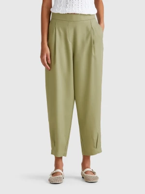Benetton, Flowy Trousers With Pleats, size XXS, , Women United Colors of Benetton