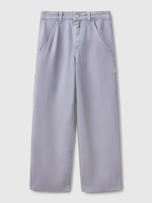 Benetton, Flowy Worker Style Trousers, size XL, Periwinkle, Kids United Colors of Benetton