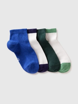Benetton, Four Patterned Short Socks, Size: 35-38, Multi-color, Kids United Colors of Benetton