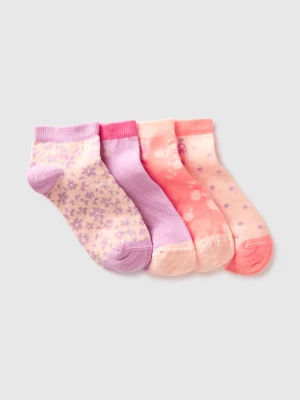 Benetton, Four Patterned Short Socks, Size: 39-41, Multi-color, Kids United Colors of Benetton