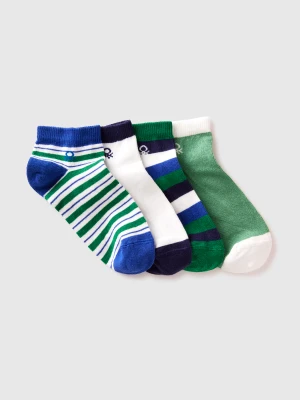 Benetton, Four Patterned Short Socks, Size: 39-41, Multi-color, Kids United Colors of Benetton