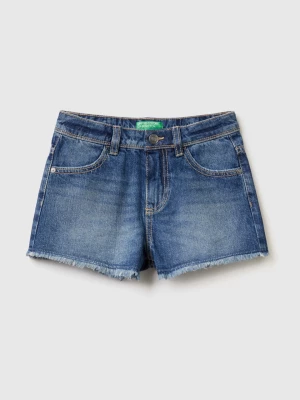 Benetton, Frayed Jean Shorts, size 3XL, Blue, Kids United Colors of Benetton