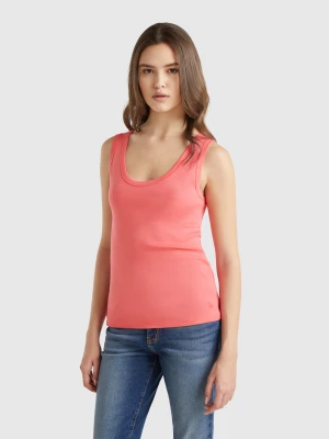 Benetton, Fuchsia Tank Top In Pure Cotton, size XS, Fuchsia, Women United Colors of Benetton