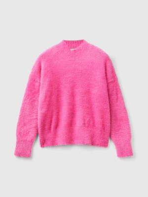 Benetton, Furry Yarn Sweater, size 3XL, Pink, Kids United Colors of Benetton