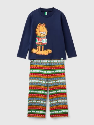 Benetton, Garfield ©2024 By Paws, Inc. Long Pyjamas, size XXS, Dark Blue, Kids United Colors of Benetton