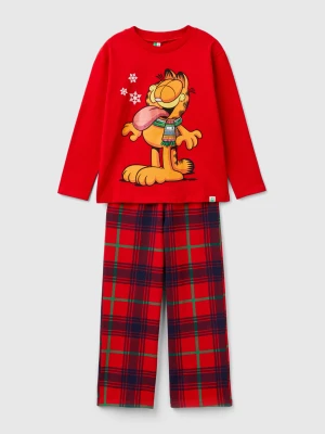 Benetton, Garfield ©2024 By Paws, Inc. Long Pyjamas, size XXS, Red, Kids United Colors of Benetton