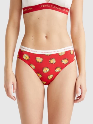 Benetton, Garfield ©2024 By Paws, Inc. Underwear, size XS, Red, Women United Colors of Benetton