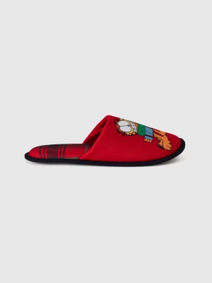 Benetton, Garfield ©2024 By Paws Slippers, size 46-47, Red, Men United Colors of Benetton