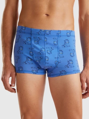 Benetton, Garfield Boxers ©2024 By Paws, Inc., size S, Bright Blue, Men United Colors of Benetton