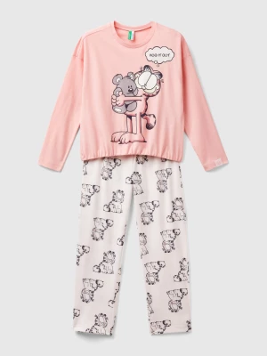 Benetton, Garfield Pyjamas ©2024 By Paws, Inc., size S, Pink, Kids United Colors of Benetton