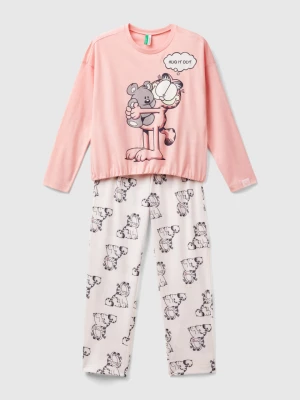 Benetton, Garfield Pyjamas ©2024 By Paws, Inc., size XS, Pink, Kids United Colors of Benetton