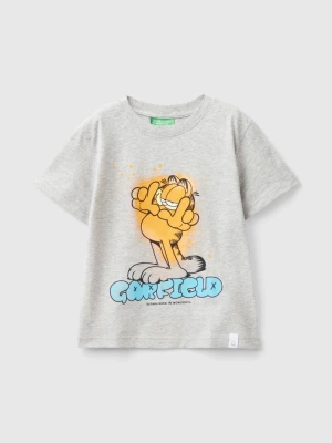 Benetton, Garfield T-shirt ©2024 By Paws, Inc., size 104, Light Gray, Kids United Colors of Benetton