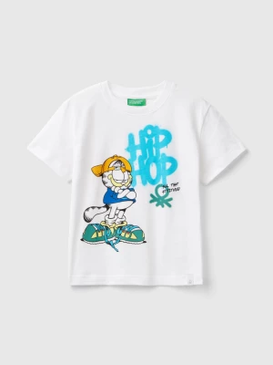 Benetton, Garfield T-shirt ©2024 By Paws, Inc., size 110, White, Kids United Colors of Benetton