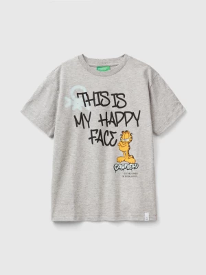 Benetton, Garfield T-shirt ©2024 By Paws, Inc., size 2XL, Light Gray, Kids United Colors of Benetton