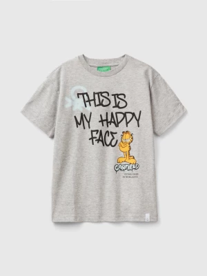 Benetton, Garfield T-shirt ©2024 By Paws, Inc., size 3XL, Light Gray, Kids United Colors of Benetton