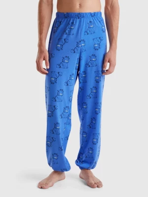 Benetton, Garfield Trousers ©2024 By Paws, Inc., size M, Bright Blue, Men United Colors of Benetton