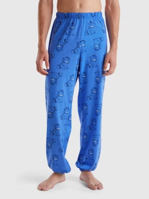 Benetton, Garfield Trousers ©2024 By Paws, Inc., size M, Bright Blue, Men United Colors of Benetton